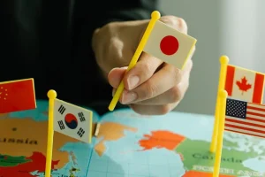 日本とその他の国の国旗