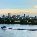東京の江戸川の風景
