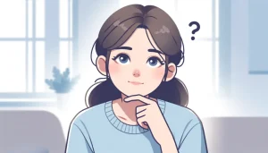 疑問に思っている様子